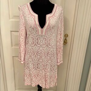 St. John Sport by Marie Gray Pink and White Tunic